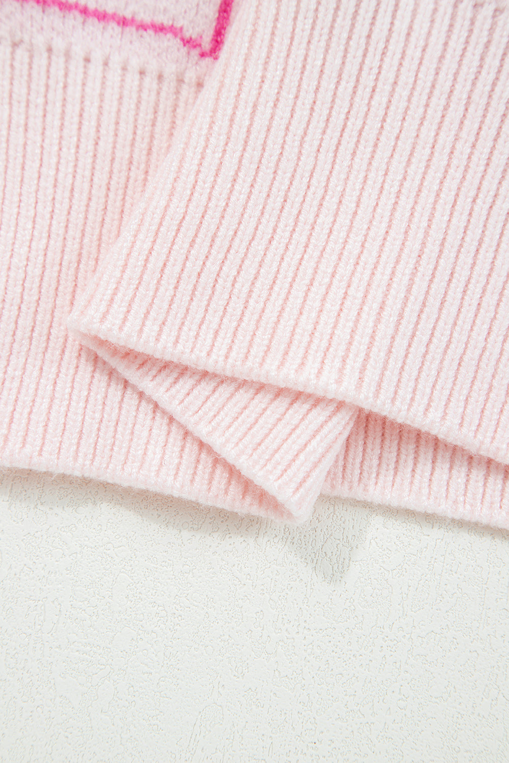 Pink Bows & Horseshoes Pattern Western Fashion Print Sweater