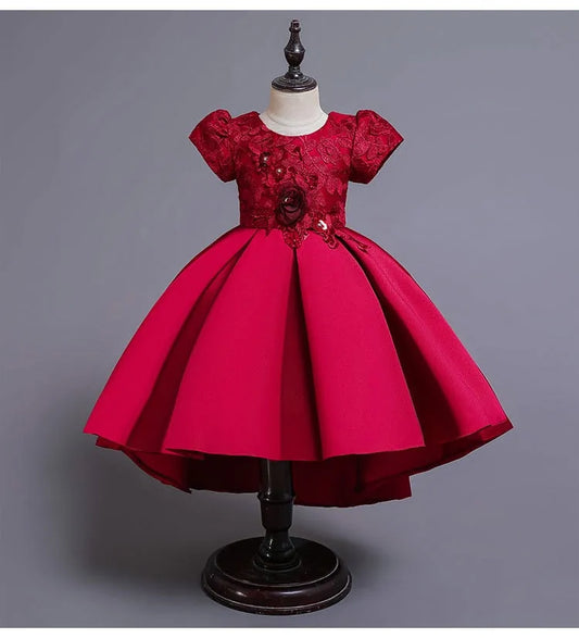 Princess Dress With Satin Flower