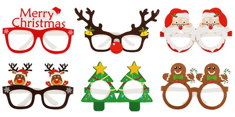 Christmas paper 3D glasses