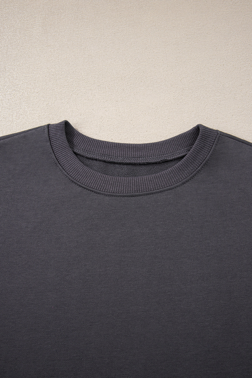 Sky Blue Varsity Striped Detail Drop Shoulder Oversized Sweatshirt