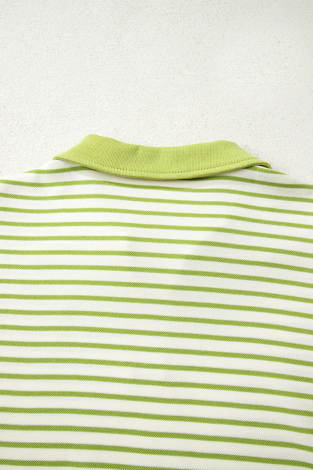Pink Stripe Collared V Neck Drop Shoulder Pullover and Skort 2pcs Outfit