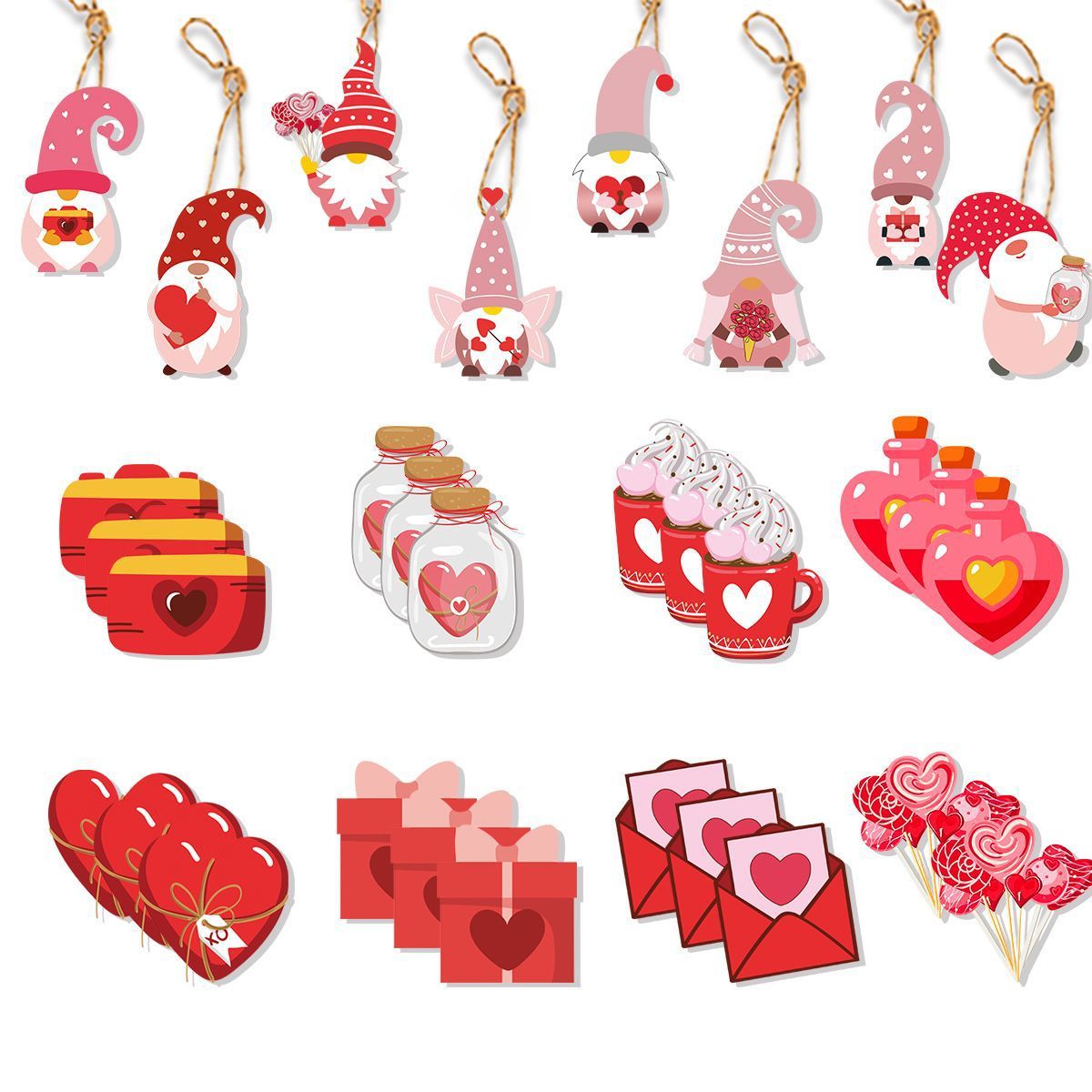 Valentine's Day Theme Cartoon Cute Love Gift Gift Pendant Party Decoration