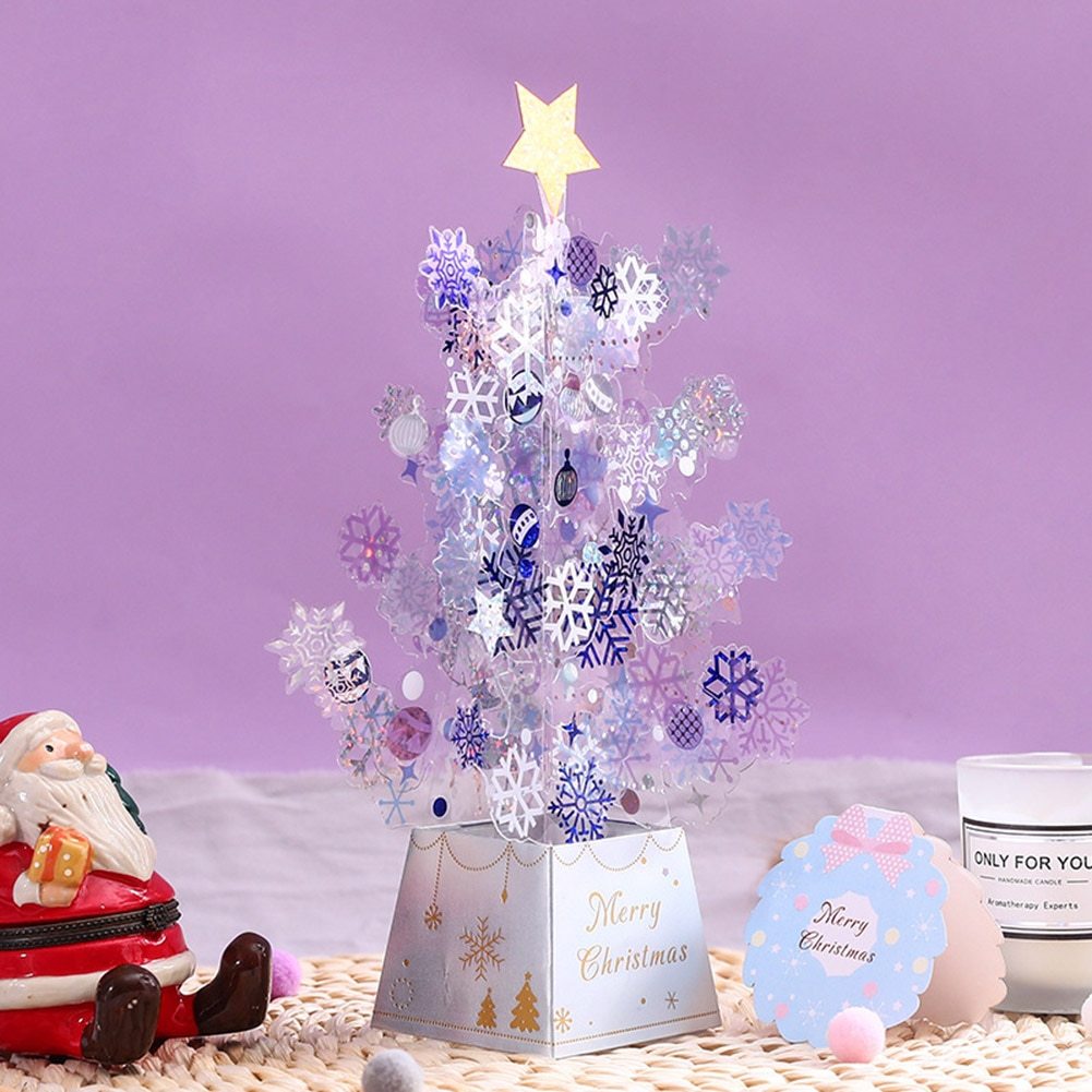 Christmas Tree Pop-Up Card 3D Card Christmas Greeting Card