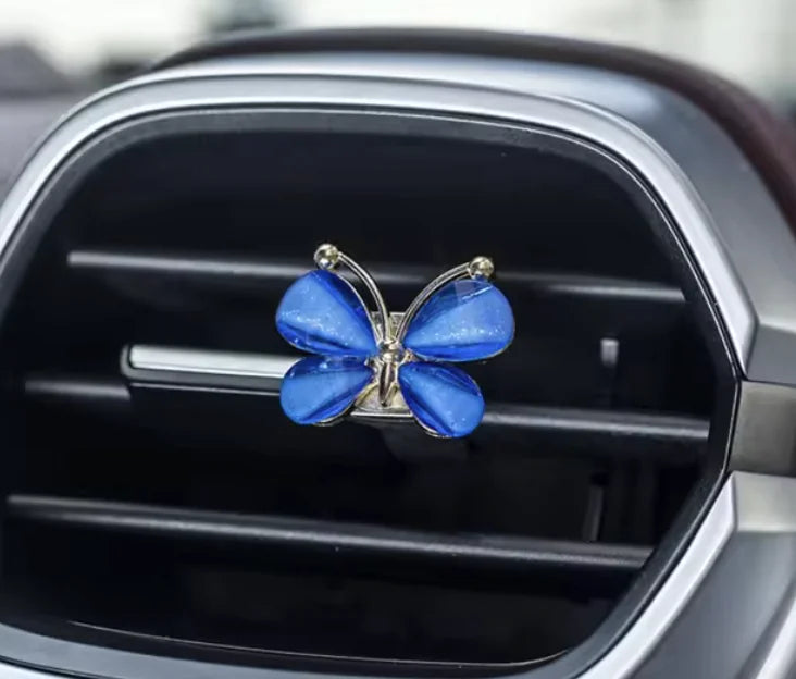 Butterfly Car Air Freshener Clip - Natural Fragrance Aromatherapy for Air Vents