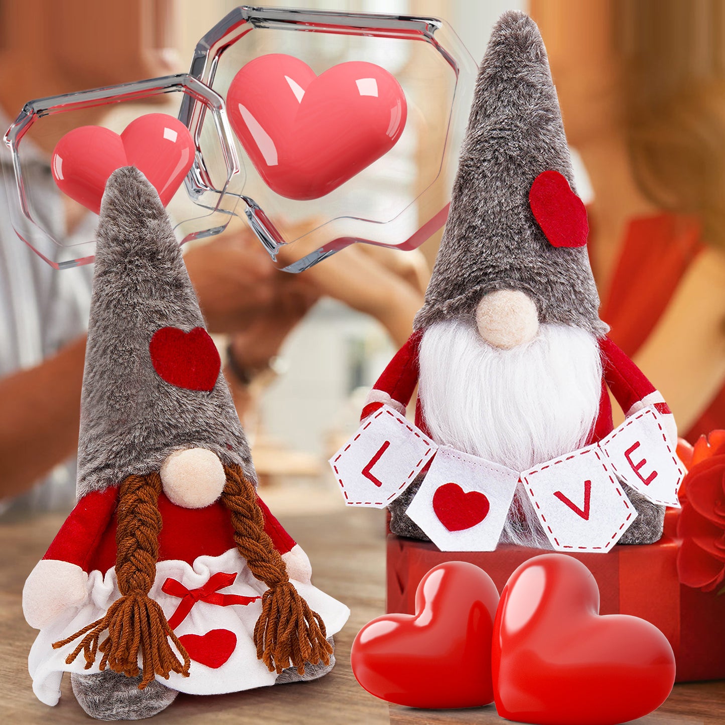 Valentine's Day Faceless Doll Ornaments Cute Decoration