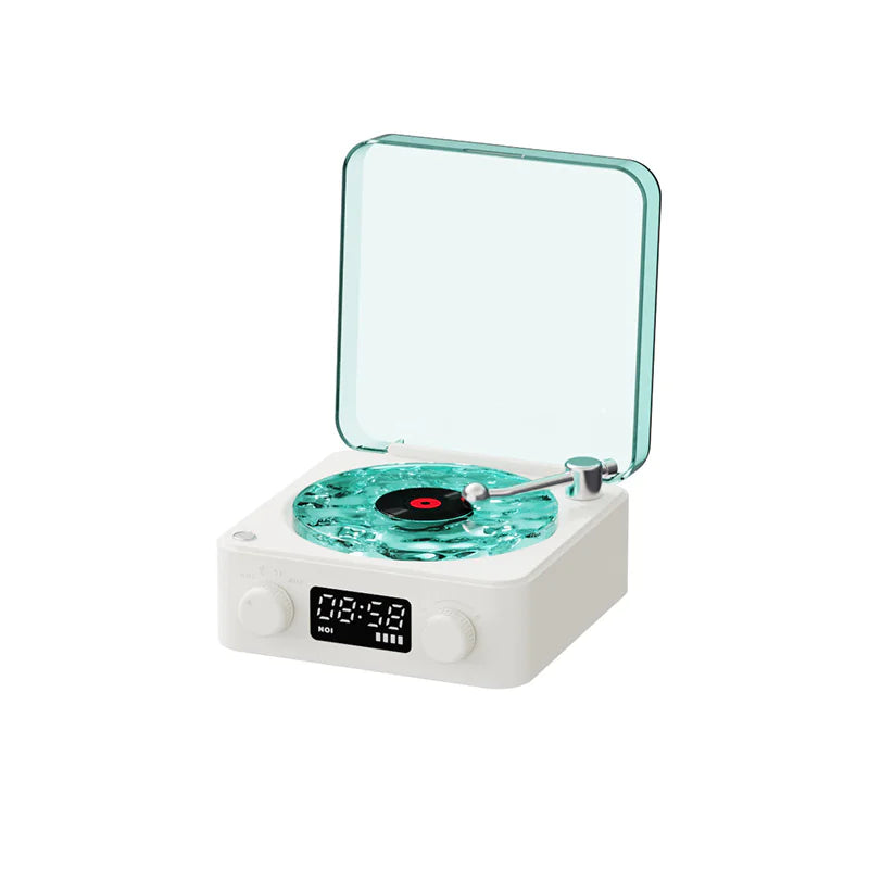 Retro Turntable Speaker with Bluetooth 5.0 and RGB Light