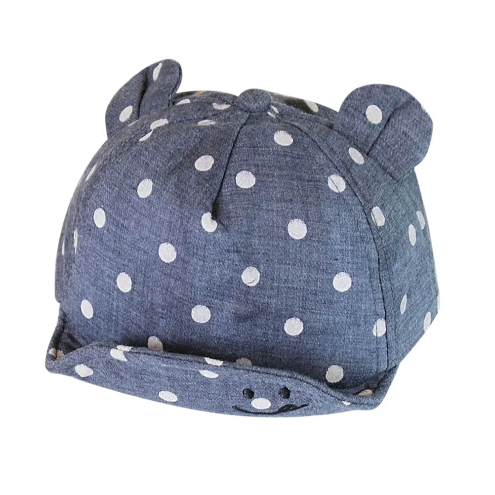 Toddler Sun Hat with Cute Dots