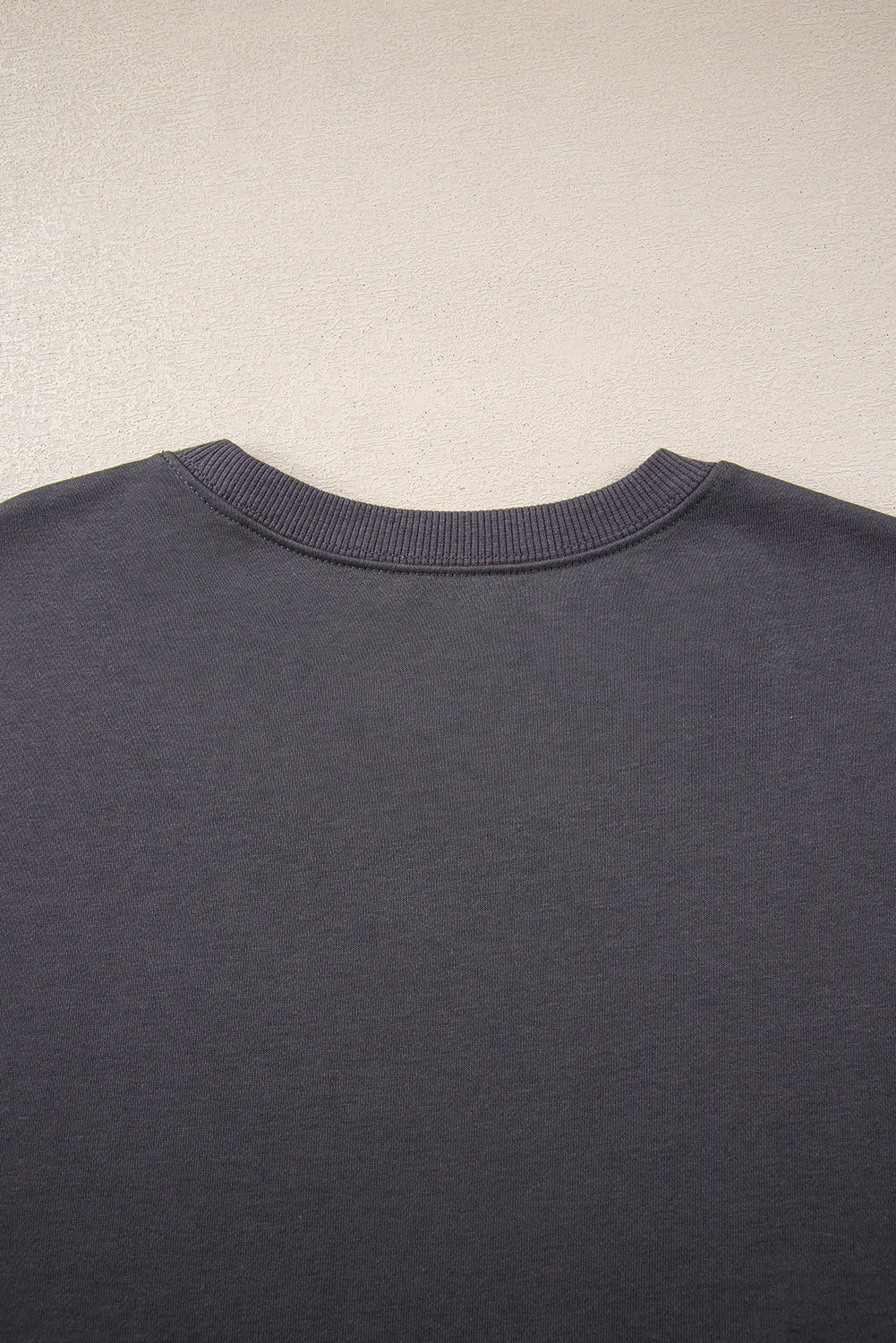 Sky Blue Varsity Striped Detail Drop Shoulder Oversized Sweatshirt