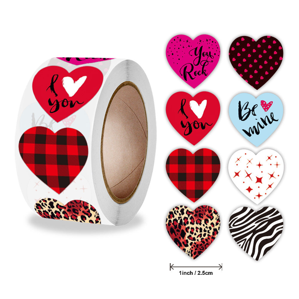 Love Valentine's Day Stickers For Gift Decoration