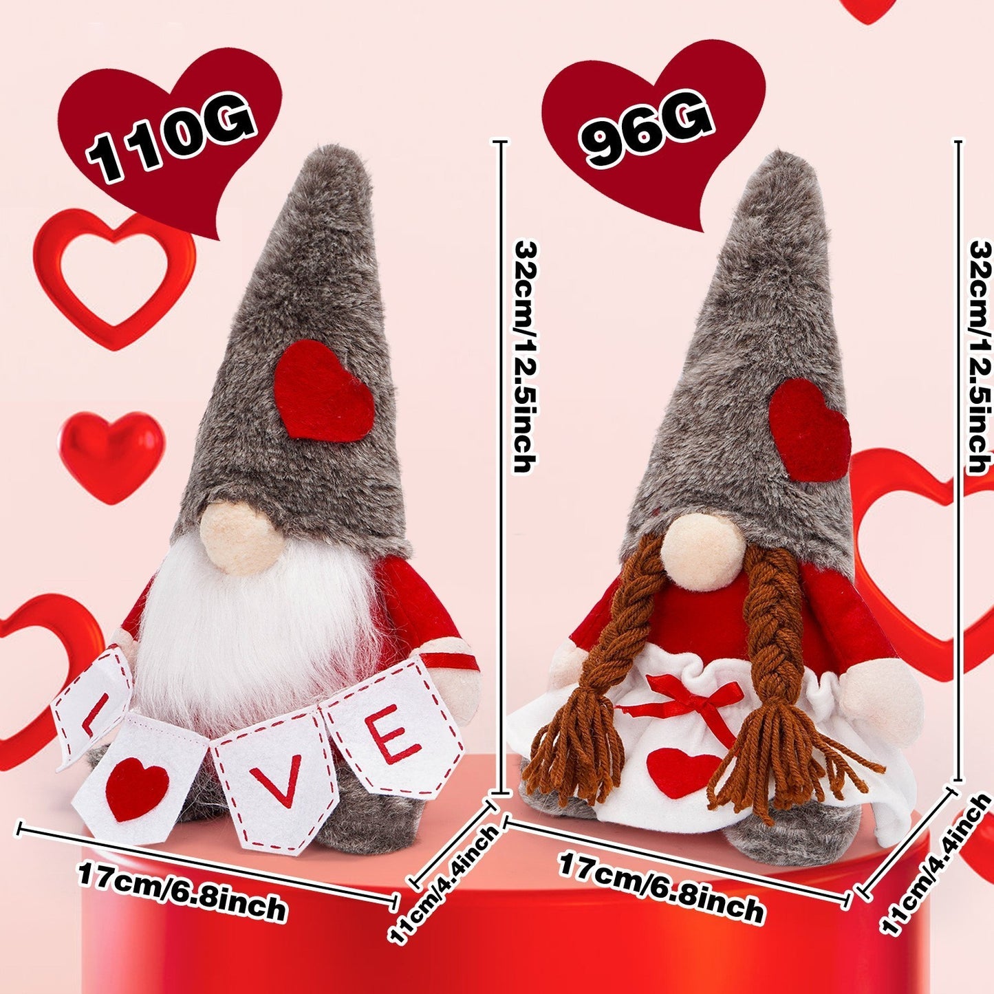 Valentine's Day Faceless Doll Ornaments Cute Decoration