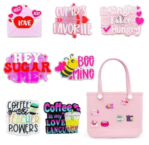 1Set Creative Resin Charms for Bogg Bags