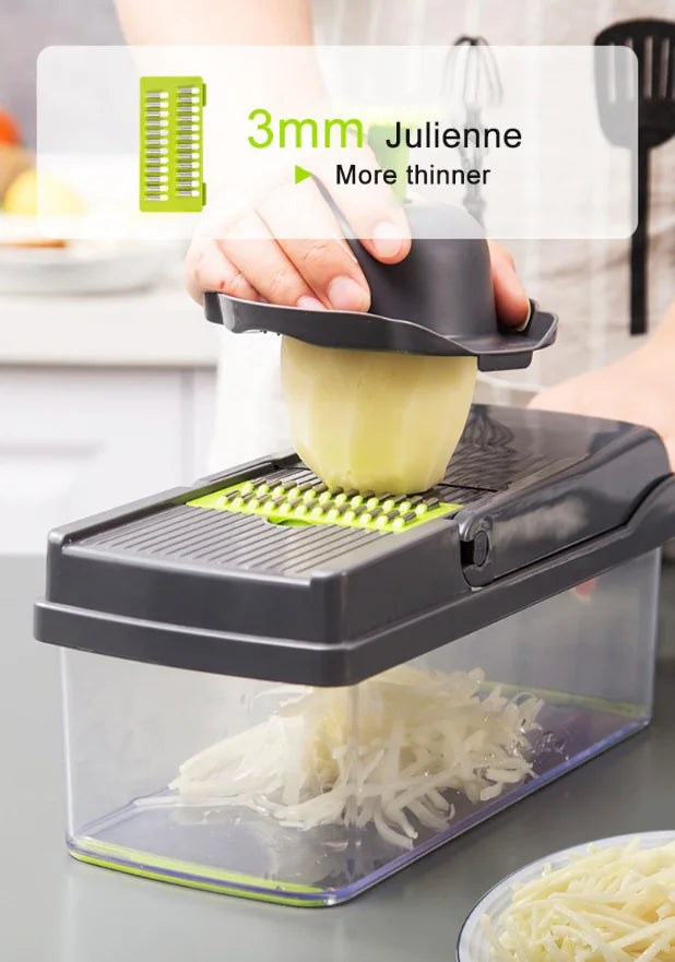 15-In-1 Vegetable Fruit Chopper Cutter Food Onion Veggie Dicer Slicer Kitchen