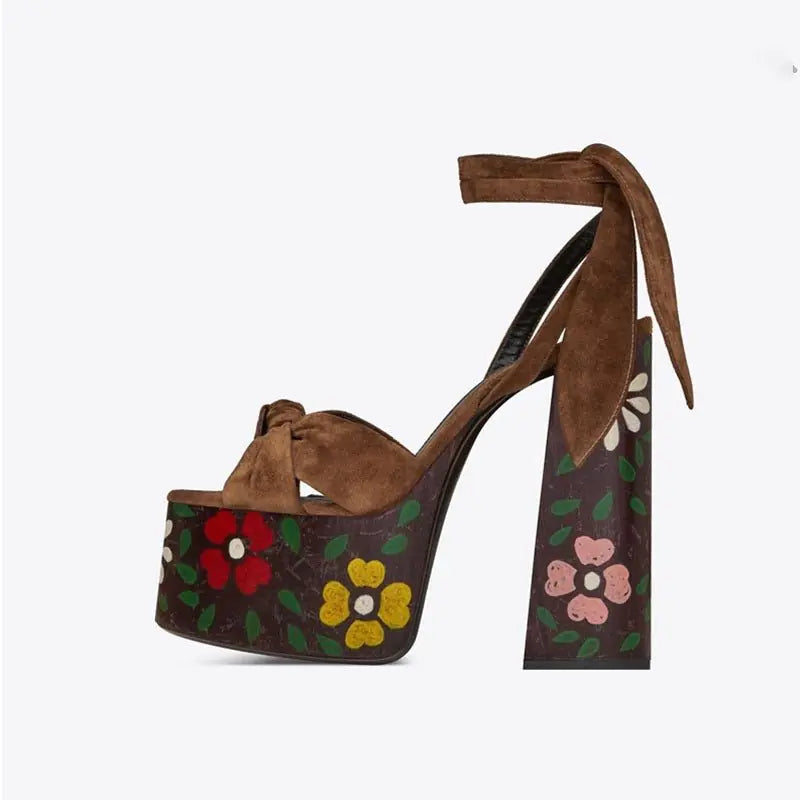 Summer Platform Butterfly-knot High Heel Sandals