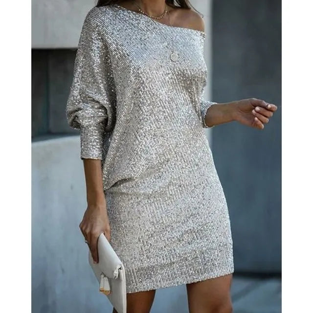 Chic Sequin Mini Dress For Women