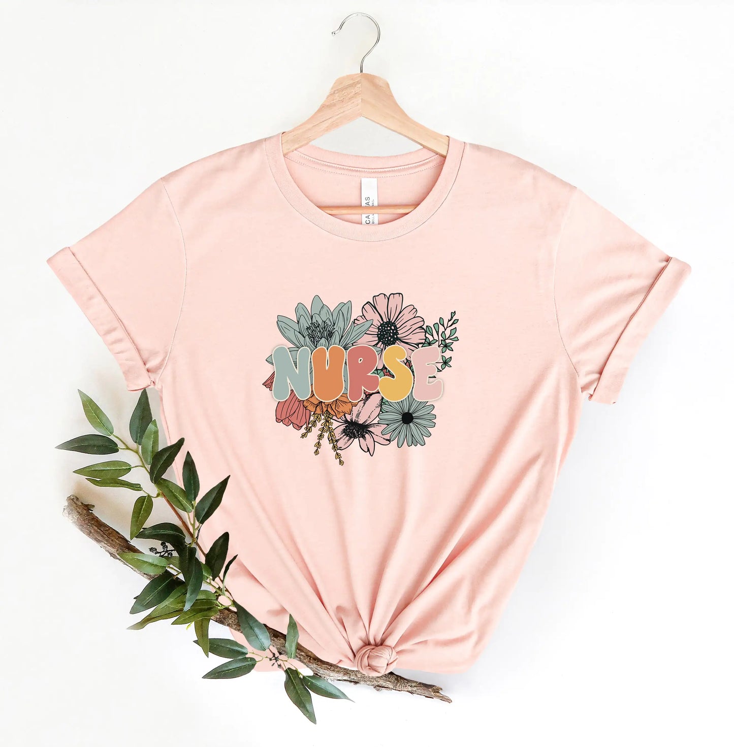 Floral Nurse, Shirt for Women