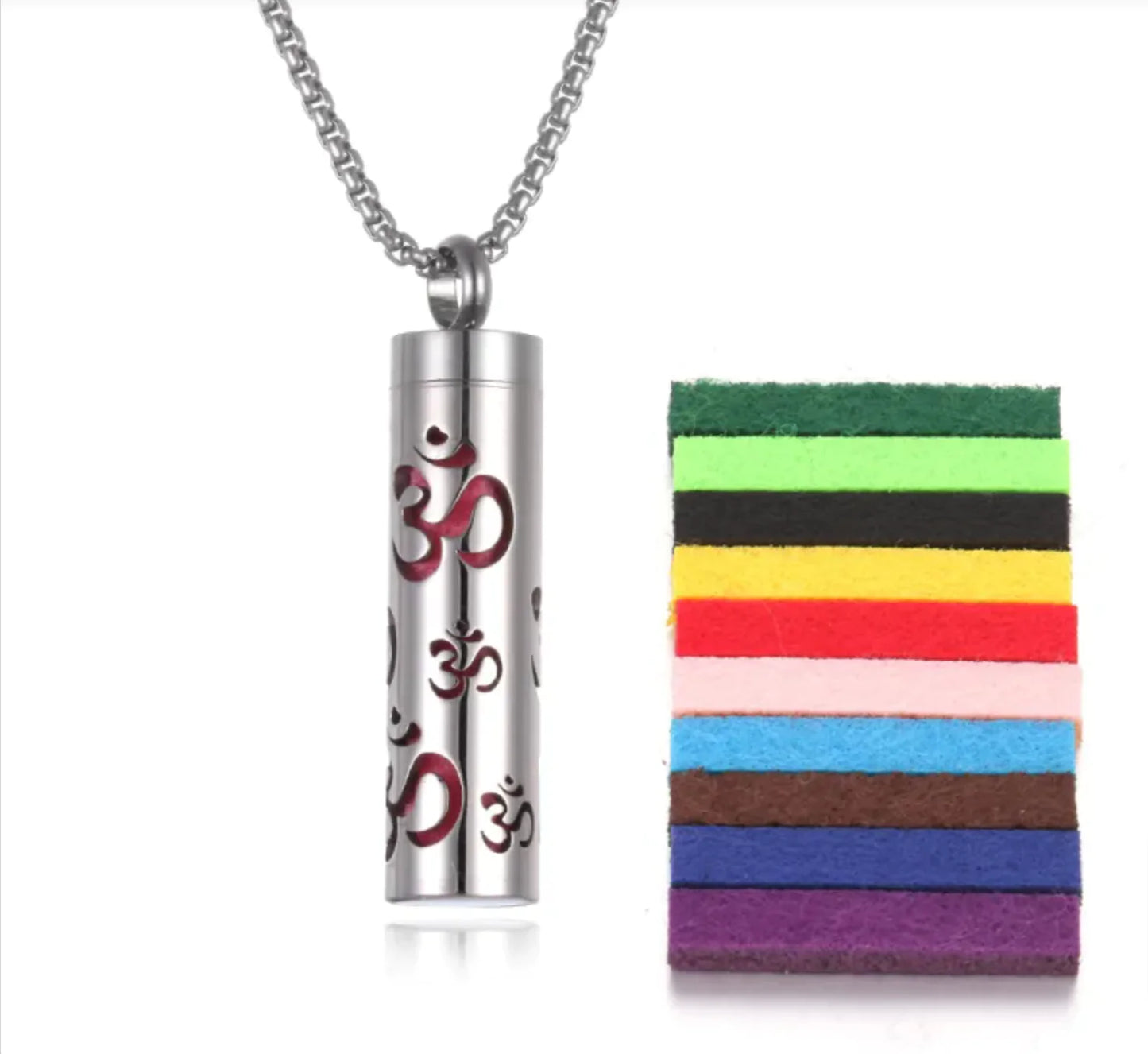 Aroma Elegance: Stainless Steel Essential Oil Diffuser Necklace