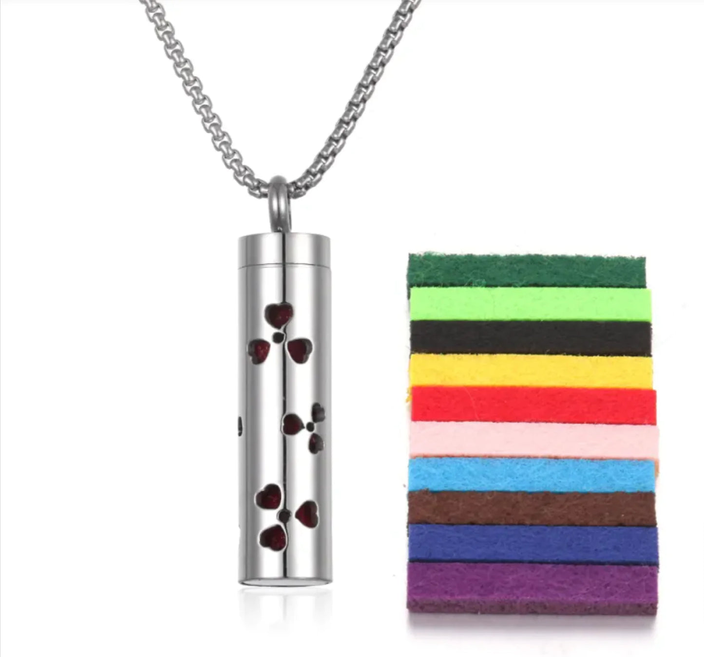 Aroma Elegance: Stainless Steel Essential Oil Diffuser Necklace