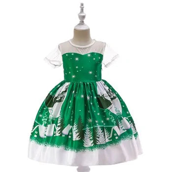 Cartoon Cosplay Snowflake Princess Dress