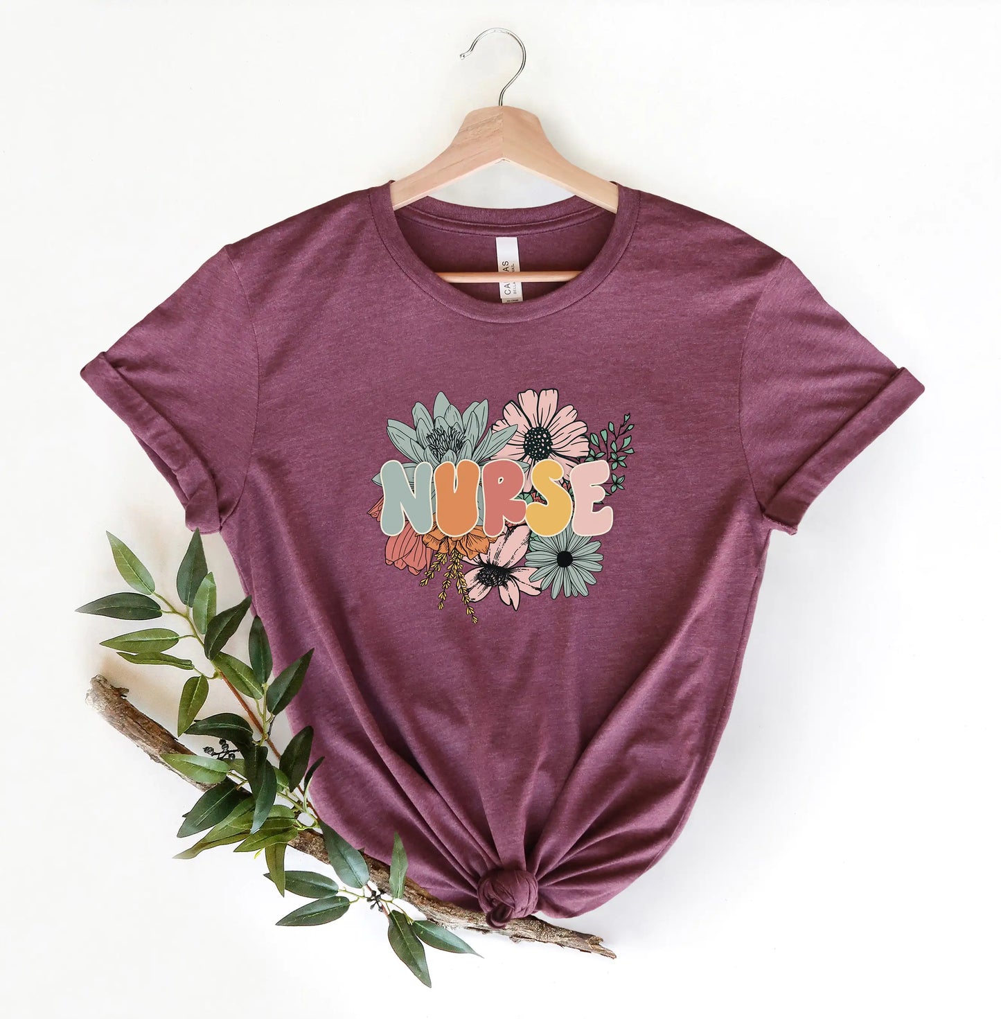 Floral Nurse, Shirt for Women