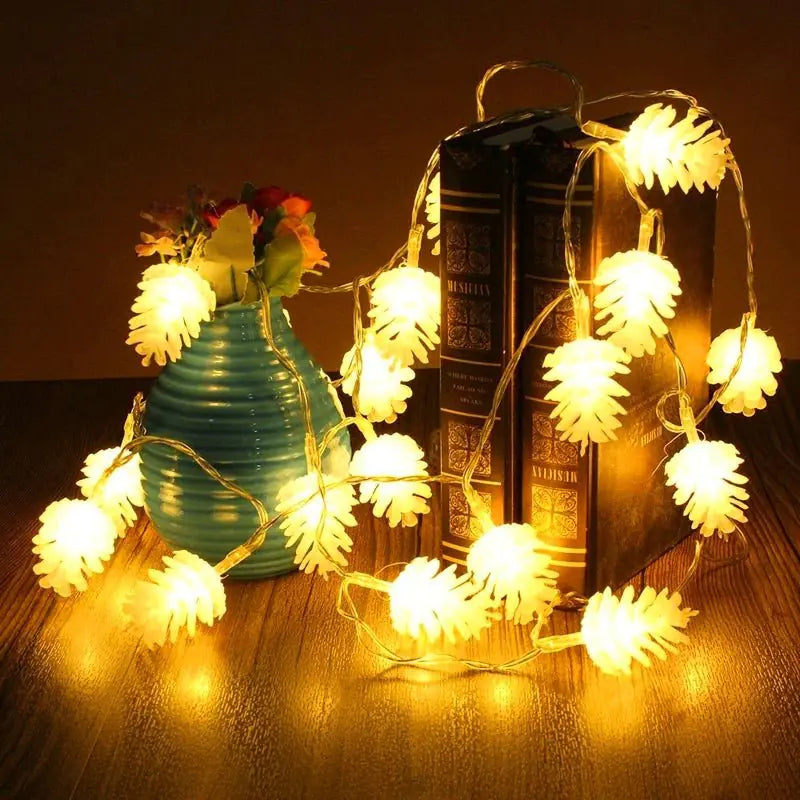 Home Decor LED Warm Pinecone Lamp