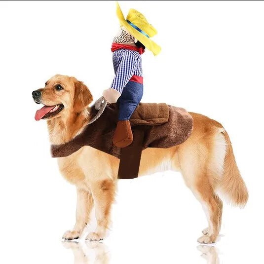 Pet Cowboy Rider Dog And Cat Costume